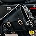 Dowco Willie & Max Brass Monkey Black Motorcycle Swingarm Bag - Dual Shock - Sportster - 59778-08 Black with Brass Buckles, 10.5