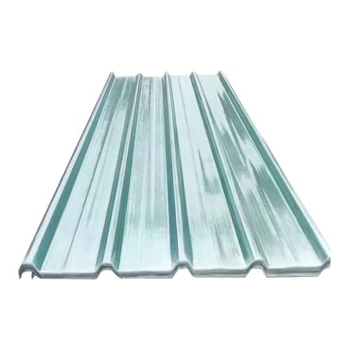 5PCS Clear PVC Corrugated Roofing Sheets 1mm Thick, 0.9x1.2m Daylighting Panel, Waterproof & Heat Insulating Roof Sheet for Carport, Greenhouse, Shed, Patio Cover, and Outdoor Shelter (5 Pack)