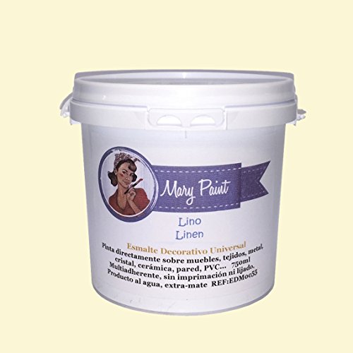 Mary Paint | Pintura para muebles efecto Chalk Paint, Lino - 750ml Cover
