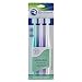 Brilliant Sensitive Toothbrush for Expectant Mom - With Soft 360 degree bristles for Sensitive Teeth and Bleeding Gums - Innovative Quality by Baby Buddy, White-Lilac-Aqua, 3 Count