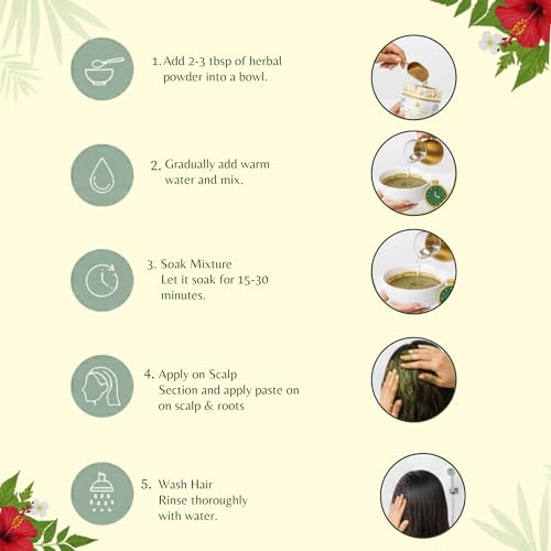 Image of Natural Root Strength Shampoo Powder | Ayurvedic Herbal Hair Cleanser for Hair Fall Control & Stronger Hair Roots | Sulphate & Paraben Free Herbal Shampoo Powder with Rosemary, Hibiscus & Bhringraj | For Men & Women | 200g