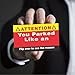Bad Parking Cards - Pack of 100 Parking Violation Tickets | You Park Like an Idiot Cards | You Suck at Parking Business Cards | Bad Driver Cards | Funny Parking Cards for Occupying Two Parking Spaces