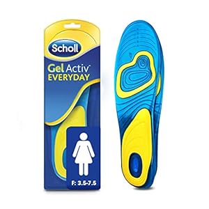 Scholl Insoles Women’s Everyday, Gel Active, UK Shoe Size 3.5-7.5