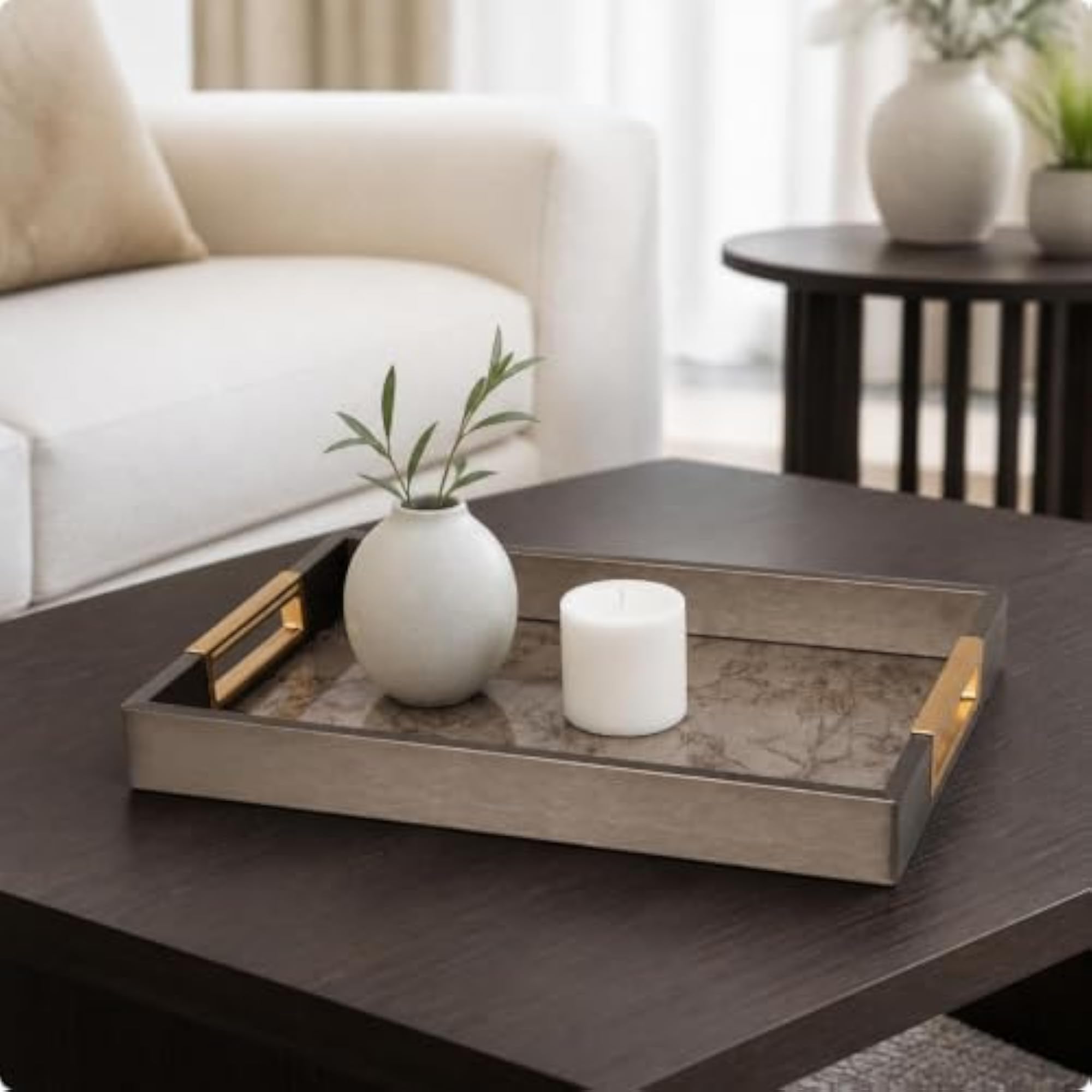 Easy-Care Decorative Storage Tray, Birdsong Design