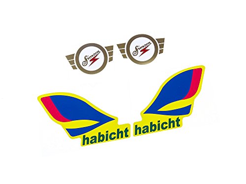 Kit autocollants SIMSON Habicht SR4-4 film Oracal 621 stickers pour cadre et réservoir