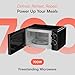 Cookology 20L Freestanding Microwave - 700W Power - 24.5cm Turntable - 5 Power Modes & Easy‑to‑Use Dial Timer - Quick Defrost Setting - Black