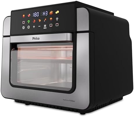 Air Fryer Oven Philco 15L Dupla Resistência 1800W PAF15B 220V