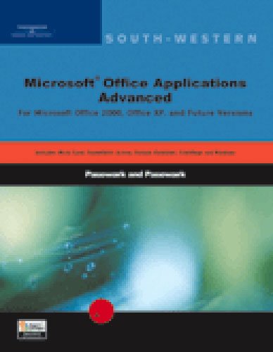  Microsoft Office Applications Advanced: For Microsoft Office Xp and Office 2000