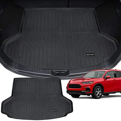 Nikalaika Cargo Liner For 2023 Honda Hr-V All Weather Protection Tpe Rear Cargo Tray Trunk Mats For Honda Hrv 2023 Interior Accessories, Odorless Anti-Slip, Black #TOP30