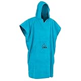 Palm Kajak oder Kajakfahren - Mit Kapuze Poncho wechseln oder Bademantel für Strand Wassersport & Surfen - Blau - Unisex