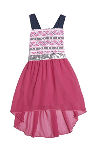 Image of ToBeInStyle Girls Two Piece Short Sleeve Dress and Matching Bolero Crop Cardigan Assorted Prints Cotton Blend Summer Outfit