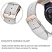 for Gear S2 Leather Band, V-MORO Soft Leather Gear S2 Sport Bands Strap Replacement Wristband with Stainless Metal Adapters for Samsung Gear S2 SM-R720/SM-R730 Smartwatch 6.7