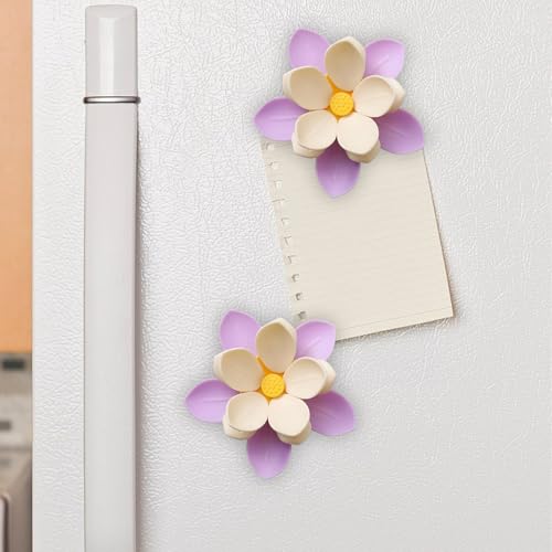 Aimants pour Réfrigérateur,Fleurs Magnétiques Puissants pour Frigo - Pince Scelleuse Sachets Alimentaires Organisation Cuisine Chambre Salle À Manger École – vue 9