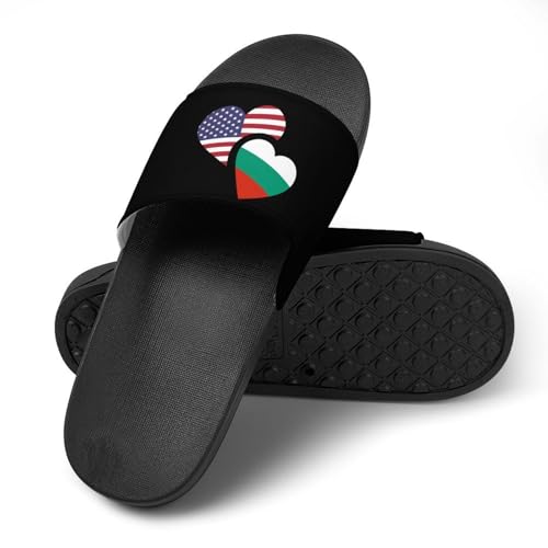 Bulgaria U.S. Flag House Slippers for Women Men Personalized Shower Shoes Sandals Slides4