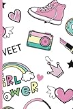 Photo Gallery girlly notebook: cute teen notebook blank lined journal Photo Gallery girlly notebook: cute teen notebook blank lined journal