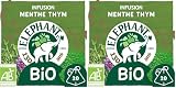 Elephant, Infusion Bio, Goût Menthe et Thym, Ingrédients d'Origine 100% Naturelle, Bien Etre et Relaxation, 20 Sachets Pyramid (Lot de 2)
