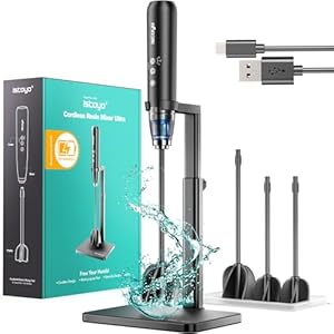 ISTOYO Rechargeable Resin Mixer Ultra, Upgraded 3 Speeds Control Epoxy Mixer with AI Mode, Epoxy Resin Mixer, Resin Stirrer for Resin Molds, Resin Supplies, Resin Epoxy, DIY Crafts，4 Included Paddles