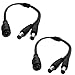Produktbild DZYDZR 2 Pack 5,5 x 2,1mm DC 12V Adapter Kabel Powerweiblich auf männlich für CCTV Kamera Y-Splitter-Kabel (30cm)