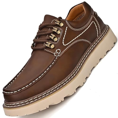 Casual Shoes for Men Oxfords Mens Chelsea Boots Oxford Work Leather Dress Men's Formal Man Shoe Boat Black Brown Size