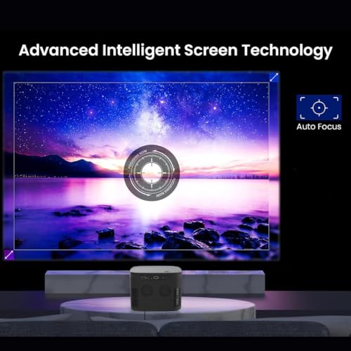 Image of T10 Android Projector|1GB+8GB | Auto Focus |1080 Pixel|3500 Lumens(200ANSI)200 inchScreen | 4Digital Keystone |Dolby Speaker| Wireless Display (iOS & Android)USB|HDMI|Aux|5G Wi-Fi &Bluetooth (Black)