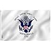 Anley Fly Breeze 3x5 Foot US Coast Guard Flag - Vivid Color and UV Fade Resistant - Canvas Header and Double Stitched - United States Military Flags Polyester with Brass Grommets 3 X 5 Ft