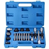DASBSTE Lichtmaschinen Freilauf Werkzeug Satz 12.5 mm 1/2" Antrieb, Generatorfreilauf Werkzeug zum Entfernen der Riemenscheibe (18tlg)