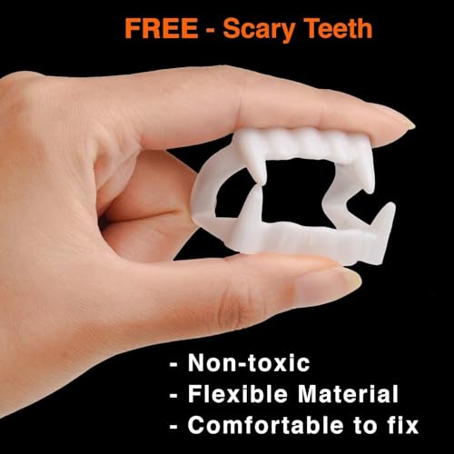 Image of Sarvda Halloween Dress | Costume and Accessories | For Girls and Boys | Haunted Horror Theme Party Vampire Witch Ghost Skeleton Draculla Pumpkin Scary Cosplay Dress