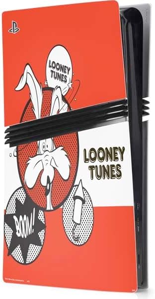Skinit Decal Gaming Skin Compatible with PS5 Pro Console - Officially Licensed Looney Tunes Wile E Coyote Double Design