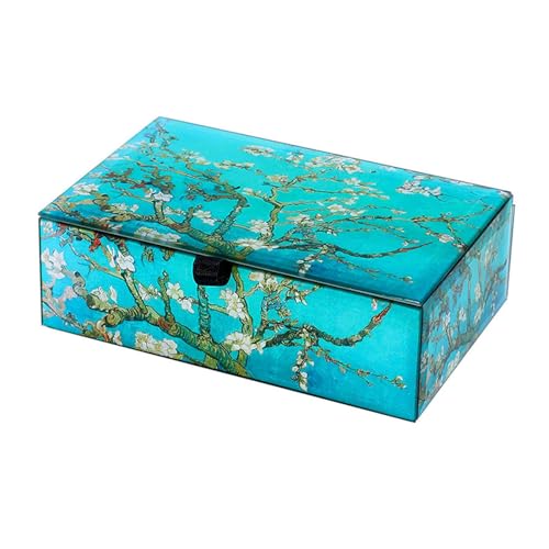 Rangement de bagues et colliers efficace grâce à la boîte à bijoux en verre à compartiments