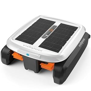 Solar Powered Automatic Robotic Pool Skimmer Cleaner,Solar Pool Surface Cleaner Dual Mode with Navigation Sensor Daytime & Overnight Continuous Cleaning Ideal for All Swimming Pool-White Solar Powered Automatic Robotic Pool Skimmer CleanerSolar Pool Surface Cleaner Dual Mode with Navigation Sensor Daytime–Overnight Continuous Cleaning Ideal for All Swimming Pool White