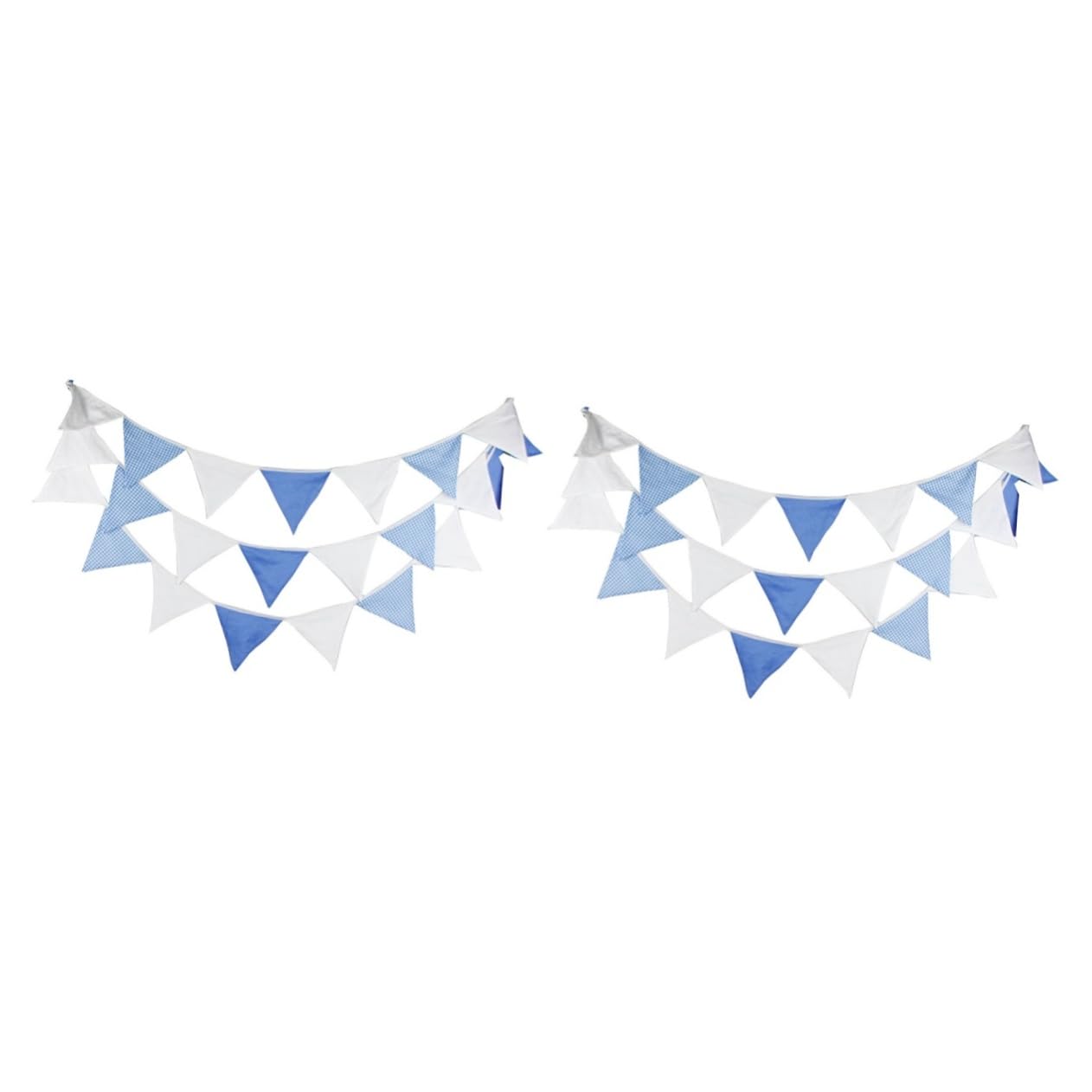 Abaodam 2pezzi Bandiera Decorativa Per Feste e Compleanni Bunting Blu Facce Per Matrimoni e Decorazioni Di Festa Per Facile Da Appendere e Riutilizzabile