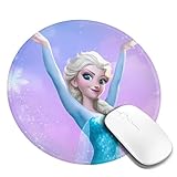 アナと雪の女王 丸形 ゲーミングマウスパッド かわいい マウスパッド ゲーミングマウスパッド 防水 滑り止め 水洗い 耐久性 おしゃれ マウス用パッド ズ オフィス、自宅兼用