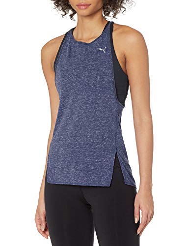 Débardeur de sport drapé PUMA pour femme couleur bleu chiné XL