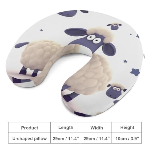 Almohada de espuma viscoelástica para viaje cervical miniatura 2