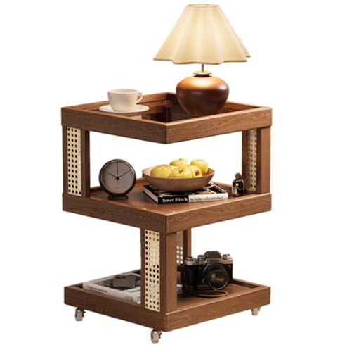 Table de chevet de ferme avec rangement et table d'appoint petits espaces