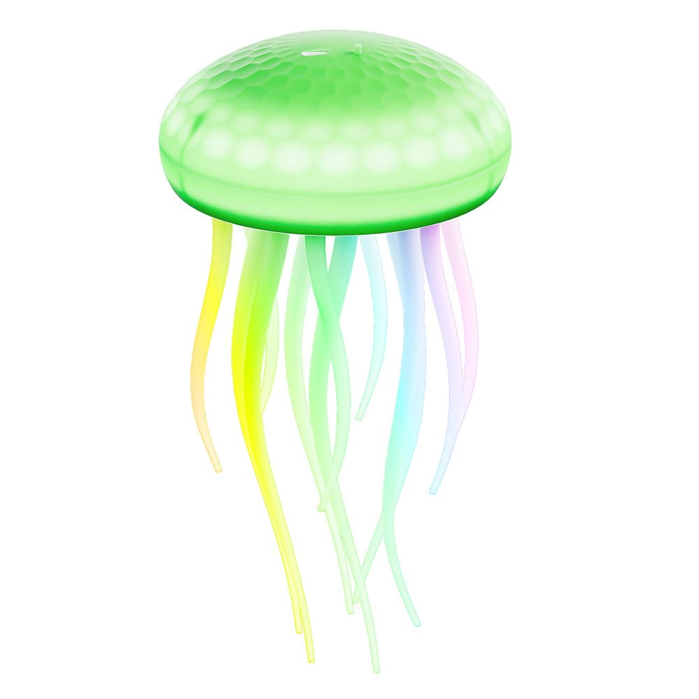 Hanging Jellyfish Lamp with Voice Activated, LED Jellyfish Table Lamp with Type-C Charging, 5 Colors Mood Light Jellyfish Nightlight for Bedroom Home Office Desktop Decoration (No Voice Control F)