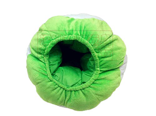 AYYOHON Mushroom Hat Super Brothers Cap Red Green Plush Game Fancy Dress Cosplay Accessory Adults Halloween Cosplay Props Green - Image 3
