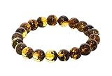 rainbow safety Bracelet en Ambre Authentique de la Mer Baltique pour Femme Bijoux Ambre Véritable (BA32117705)