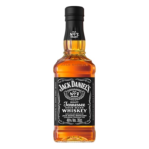 Jack Daniel's Old N°7 Tennessee Whiskey 35cl - Whisky Américain Iconique - Filtré sur charbon de bois d'érable - Aux Notes de Vanille, Caramel & Chêne - Idéal Pur, sur Glace ou En Cocktail.
