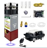 Laser Engraver Module, 40W Laser Module w/Metal Air Assist (5W Optical Laser Output) 45mm Fixed Focu