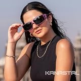KANASTAL Fioletowy Okulary Przeciwsłoneczne z Nadrukiem Polaryzacyjne Mężczyzn Kobiet Jazdy Samochodem UV400 Kategoria 3