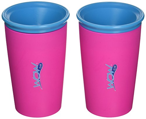 Wow Cup, Spill-Proof Cup (pink), 2 Count