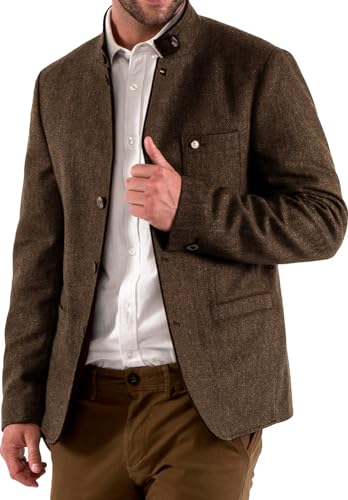 Men's Herringbone Tweed Blazer Collar Slim Fit Wedding Vintage Jacket