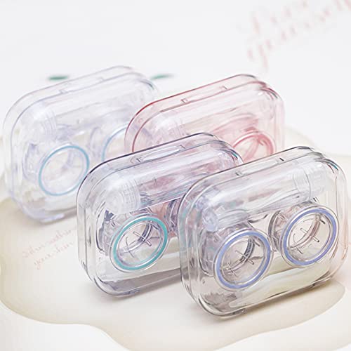 4 Pièces Étui de Lentilles de Contact, Portable Etui Lentilles de Contact Mini étuis Simples Étui de Rangement de Lentilles de Contact Coloré pour Voyager et à la Maison - Image 7