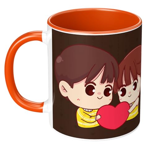 Image of Raksha Bandhan Gifts Printed Mug with Keychain Best Rakhi Combo Gift for Brother & Sister Rakshabandhan Return Gifts for Sister White 350ml Coffee Mug(Pack of 5)(Combo Set)(RMCKRCG511)