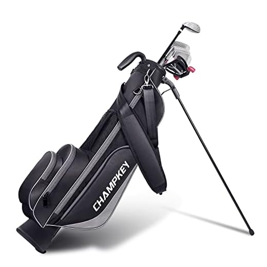 CHAMPKEY Lightweight Golf Stand Bag | Professional Pitch Golf Bag Ideal for The Driving Range, Par 3 and Executive Courses（Golf Stand Bag 2.0）