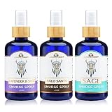 Smudge Spray Gift Set: Sage, Lavender, and Palo Santo to Remove Negative Energy: Smokeless Alternati