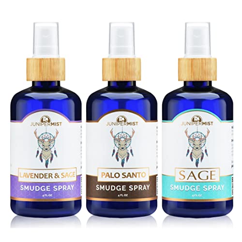 Smudge Spray Gift Set: Sage, Lavender, And Palo Santo To Remove Negative Energy: Smokeless Alternative To Sage Bundles, Incense, Sticks Or Candles: Handmade With Real Essential Oils In Sedona Arizona #TOP30