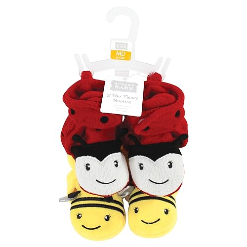 Image of Hudson Baby Unisex-Baby Cozy Fleece BootiesSlipper Sock