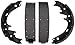 Wagner Z263R Riveted Brake Shoe Set, Front